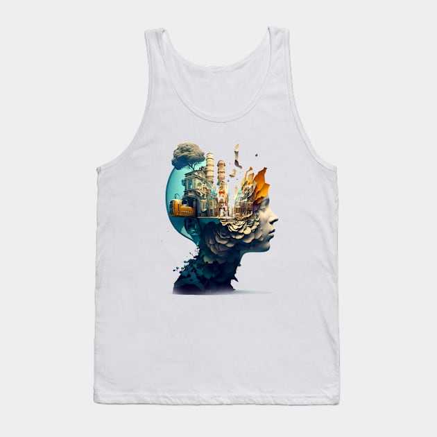 Mind Blown No. 1: Discovering Knowledge (with no background fill; you choose) Tank Top by Puff Sumo